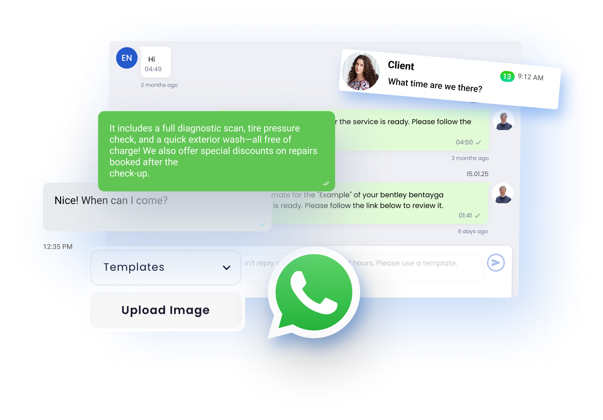 WhatsApp Business Interface